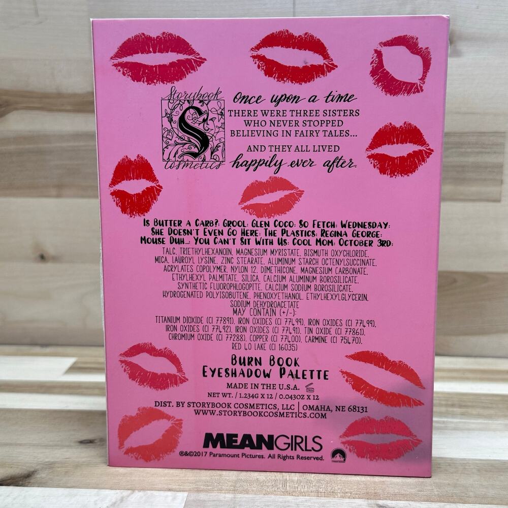 New Storybook Cosmetics Mean Girls Burn Book Eyeshadow Palette 12 Shade Rare HTF - Picture 5 of 6